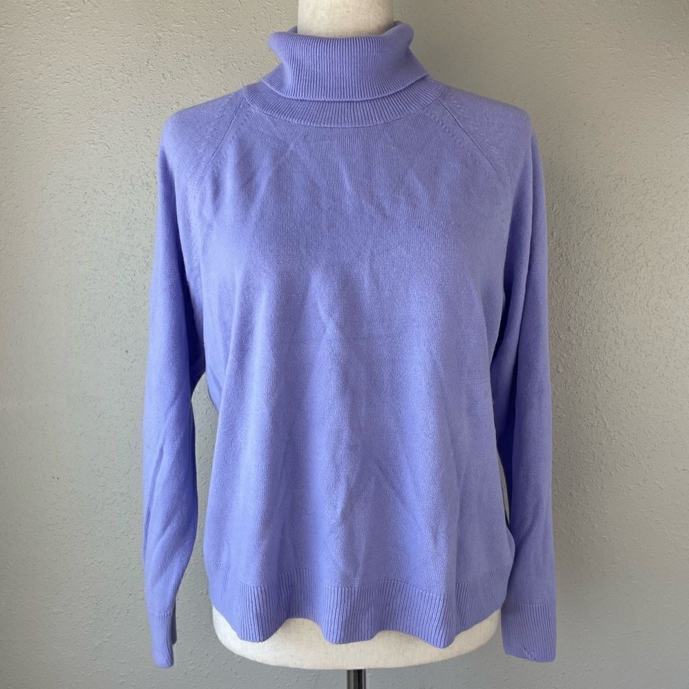 NWT Karen Scott Lavender Turtleneck Sweater Size Petite XL